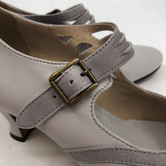 Re-Mix Vintage Gray Mary Jane Heels | Size 9 - Classic Style - Picture 9 of 9